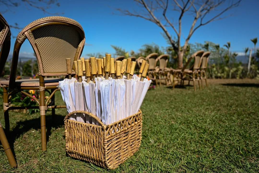 Detalles para una ceremonia al sol